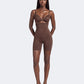 Litchy High-Waisted Short in Espresso, butt lifting shapewear met tummy control en snatched waist