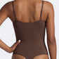 Litchy Thong Bodysuit in Espresso, achteraanzicht met thong-achterkant