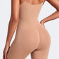 Litchy Mid-Thigh Bodysuit in Sandy, achteraanzicht