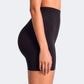 Litchy Mid-Rise Short in het zwart, achteraanzicht met gelifte billen