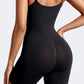 Litchy Mid-Thigh Bodysuit in het zwart, achteraanzicht