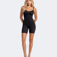 Litchy Mid-Thigh Bodysuit in het zwart, full body shapewear met tummy control van buste tot dij