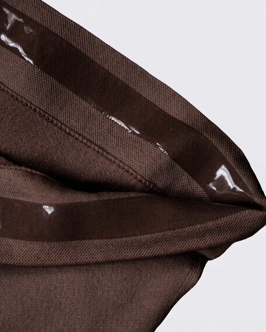 Litchy Mid-Rise Short Espresso detail zonder bevestigingslusje